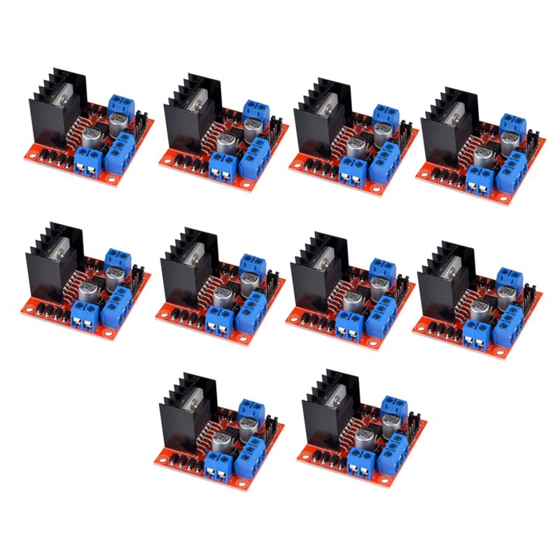 Motor Driver L298N - ロボット用ブレッドボード L298N モータードライバーコントローラーボード 10個入り DCステッピングモーター ペルティエ