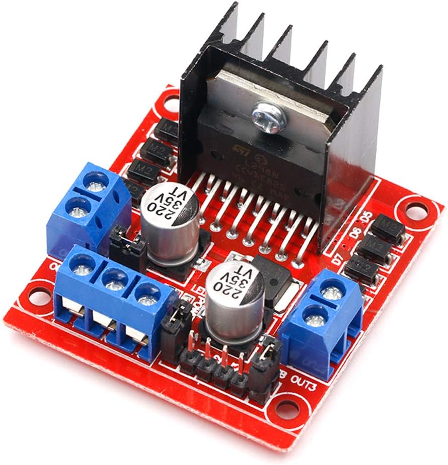 Motor Driver L298N - L298N モータードライブコントローラボード DC デュアル H ブリッジロボットステッピングモーター制御およびドライブモジュール