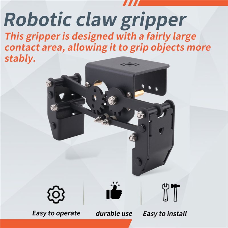 Robot Gripper Claw - ABBZ-Openロボット大型クロー・グリッパーロボットマニピュレーター、ロボットDIYキット用プログラマブルロボットクロー