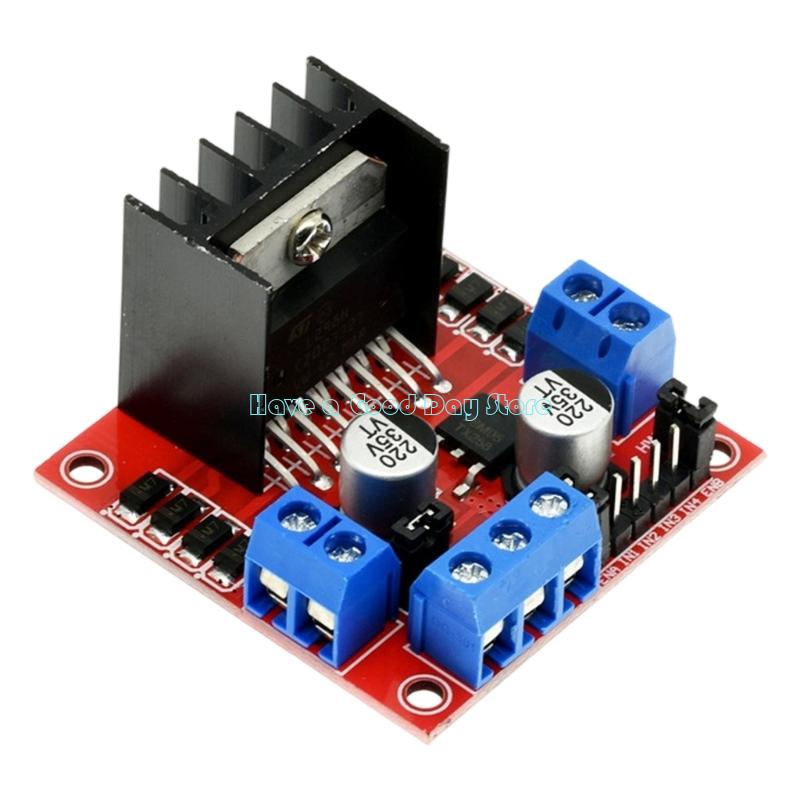 Motor Driver L298N - 462D ダブルモーター制御 L298N ドライバーモジュール、最大 46V の高電圧をサポート