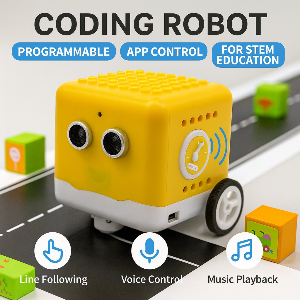 Microbit Robot - Kidsbits プログラマブルロボットキット コーディングロボット +28プロジェクトチュートリアル Arduinoグラフィカルプログラミング対応 子供向けDIY