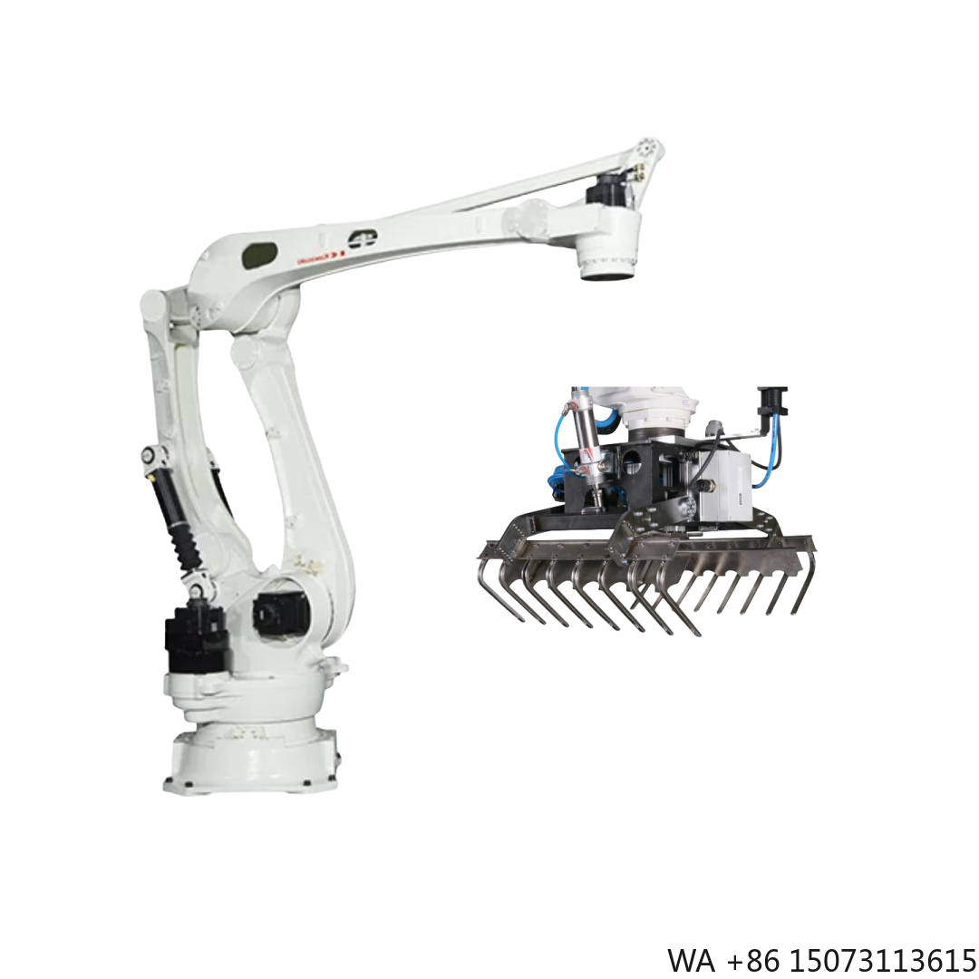 Robot Gripper - 4軸ヘビーデューティーパレタイジングロボットアーム、300kg可搬重量、最大到達距離3255mm、グリッパー付き、物流用