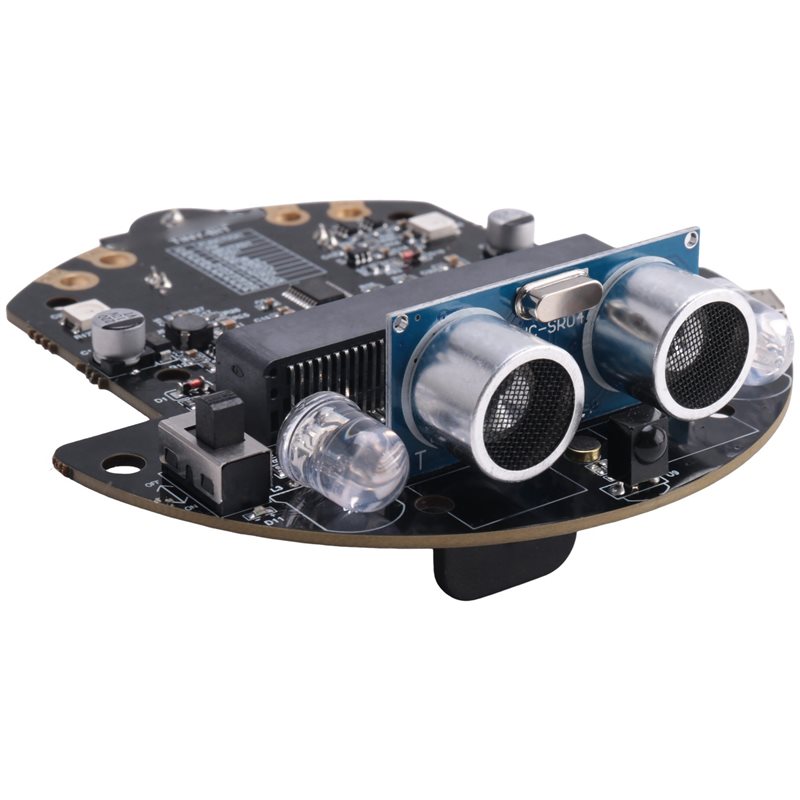 Microbit Robot - B05C-3X ロボットプログラマブルロボットキット（BBC Microbit V2およびV1をベースにし、STEMコーディング教育用、充電式バッテリー付き）(A)