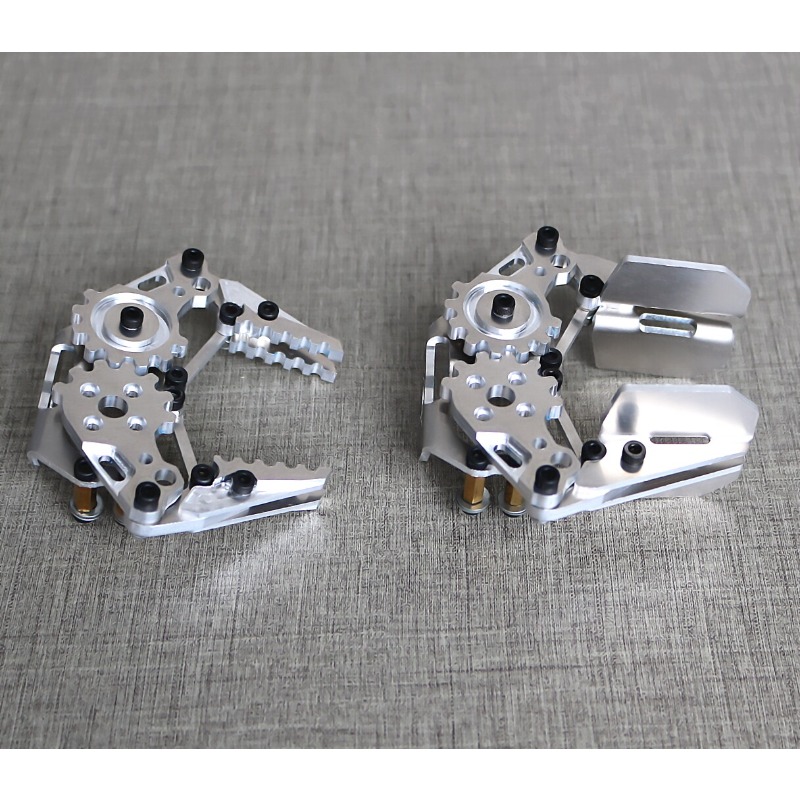 Robot Gripper Claw - 金属製ロボットグリッパーマニピュレータークロー、ロボットアームエンドエフェクタークランピングホルダー（20Aマウントブラケット付き）