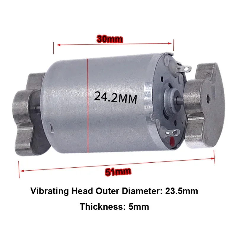 Dc Motor 12V - マイクロ電気振動モーター,ダブルバイブレーターセクターヘッド,ダブル振動マッサージ,DC 6V, 12 V, 24 V,