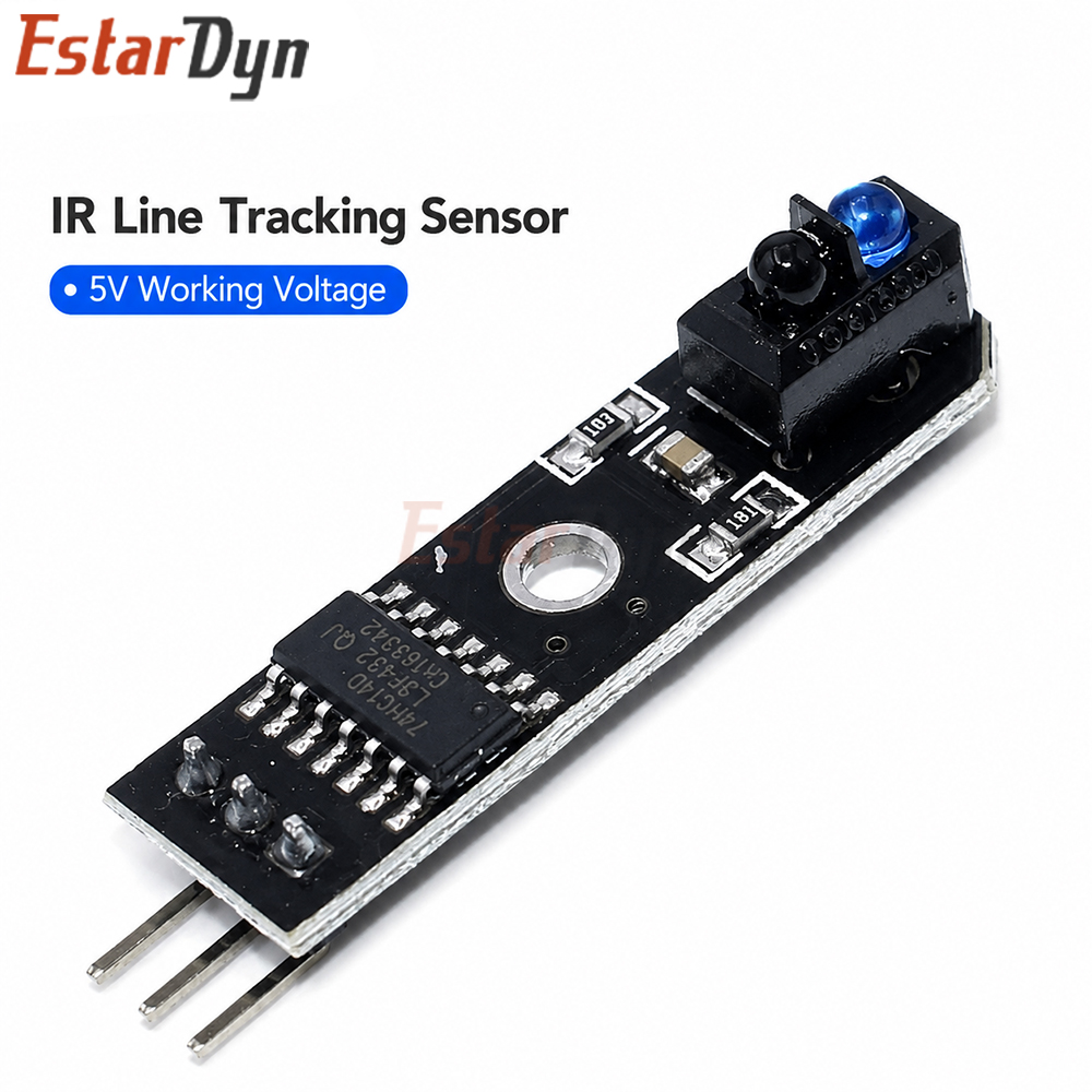 Infrared Obstacle Sensor - Estardyn TCRT5000 IR赤外線ライン追跡センサー 1チャンネル障害物回避モジュール DC 5V