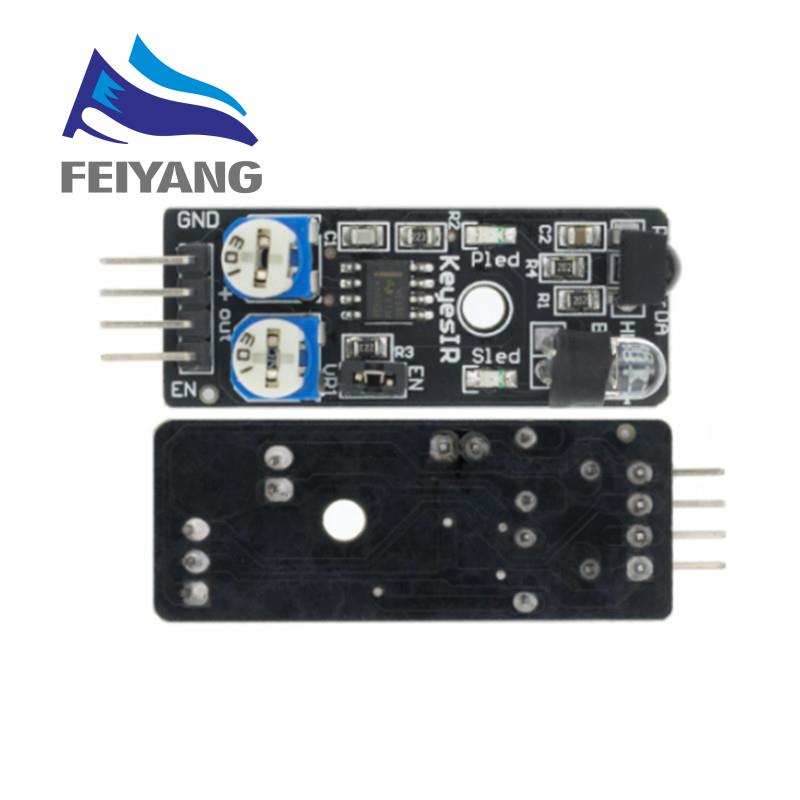 Infrared Obstacle Sensor - リモートコントロールカー用赤外線センサーモジュール,arduino用,DIY,インテリジェントカーロボット,4ピン,ky032