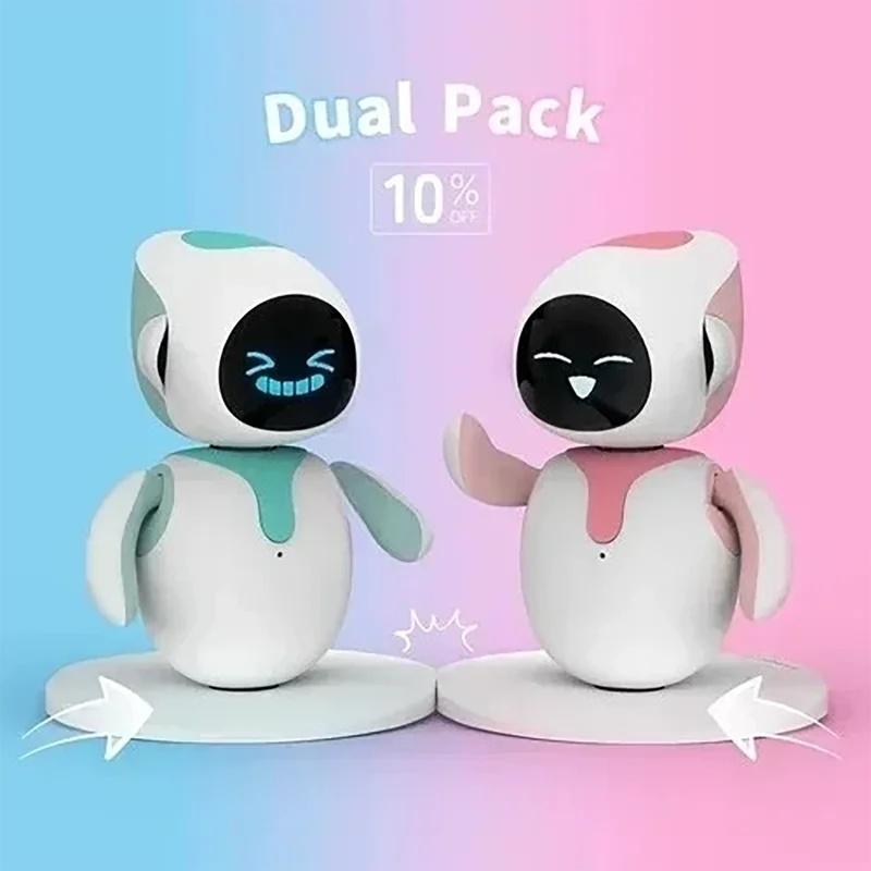 Ros Robot - 2026年新型AIスマートロボット 感情的な交流を提供する音声インタラクションAIデジタルライフ デスクトップバーチャルペットロボット 子供向けギフト