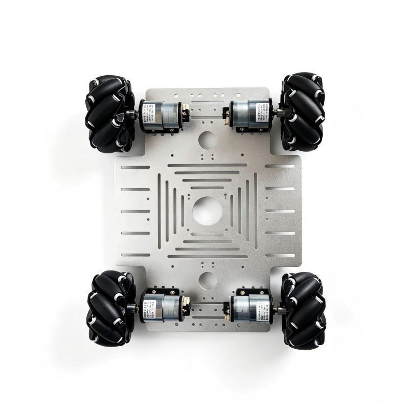 15kg積載 4WD メカナムホイール ロボットカーキット  - Arduino Robot のレビューと価格