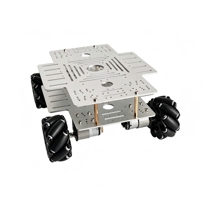 15kg積載 4WD メカナムホイール ロボットカーキット  - Arduino Robot のレビューと価格