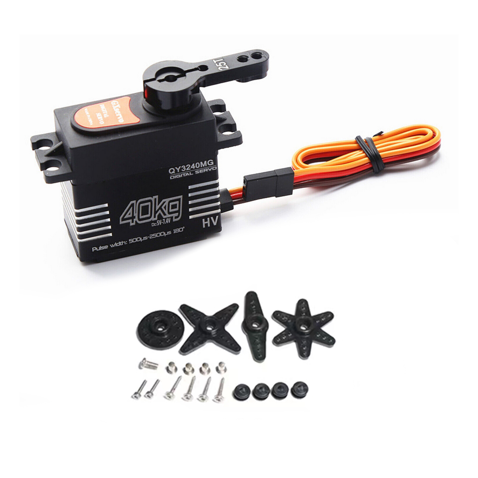 40KGデジタルサーボ防水大トルクメタルギア180 °    - Servo Kit のレビューと価格