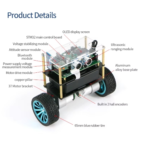 WHEELTEC STM32 二輪バランストロリー B570 - Stm32 Robot のレビューと価格