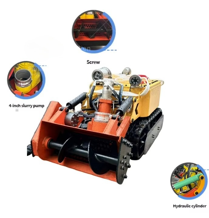 深海重機用クローラ式浚渫ロボット（海河砂泥除去用、遠隔操作） - Robot Track のレビューと価格