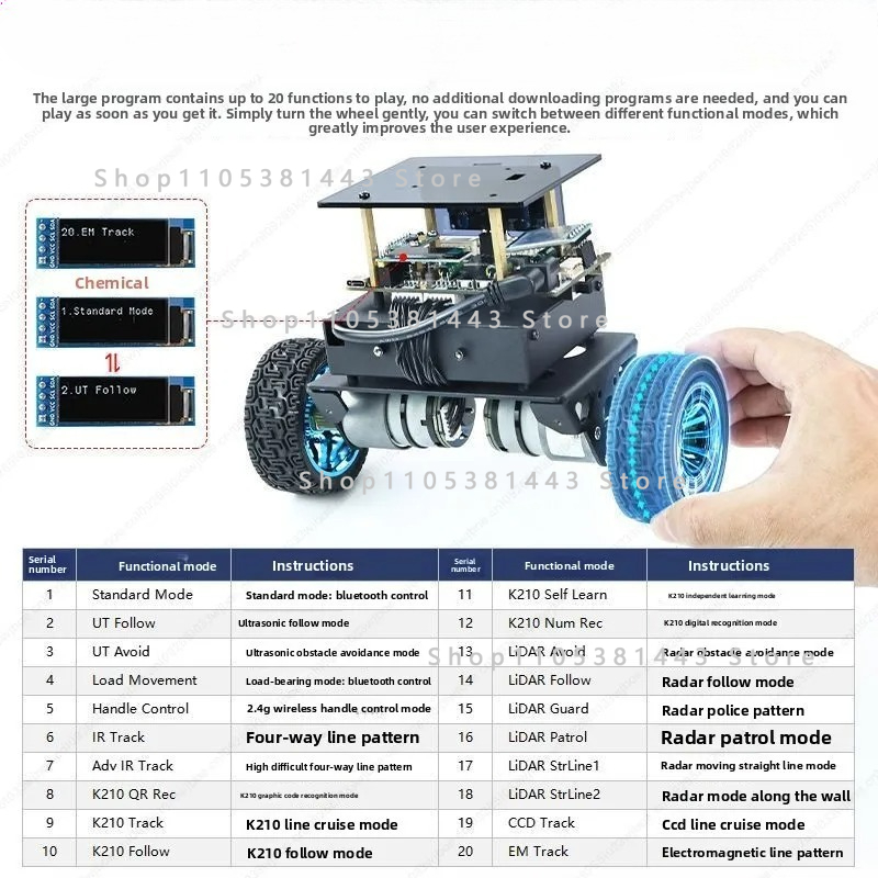 二輪インテリジェントロボットシャーシキット PID障害物回避 - Stm32 Robot のレビューと価格
