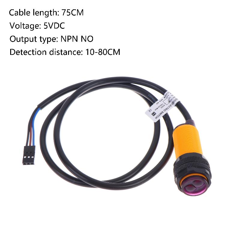 E18-D80NK 赤外線障害物回避センサー 5V 光電スイ - Infrared Obstacle Sensor のレビューと価格