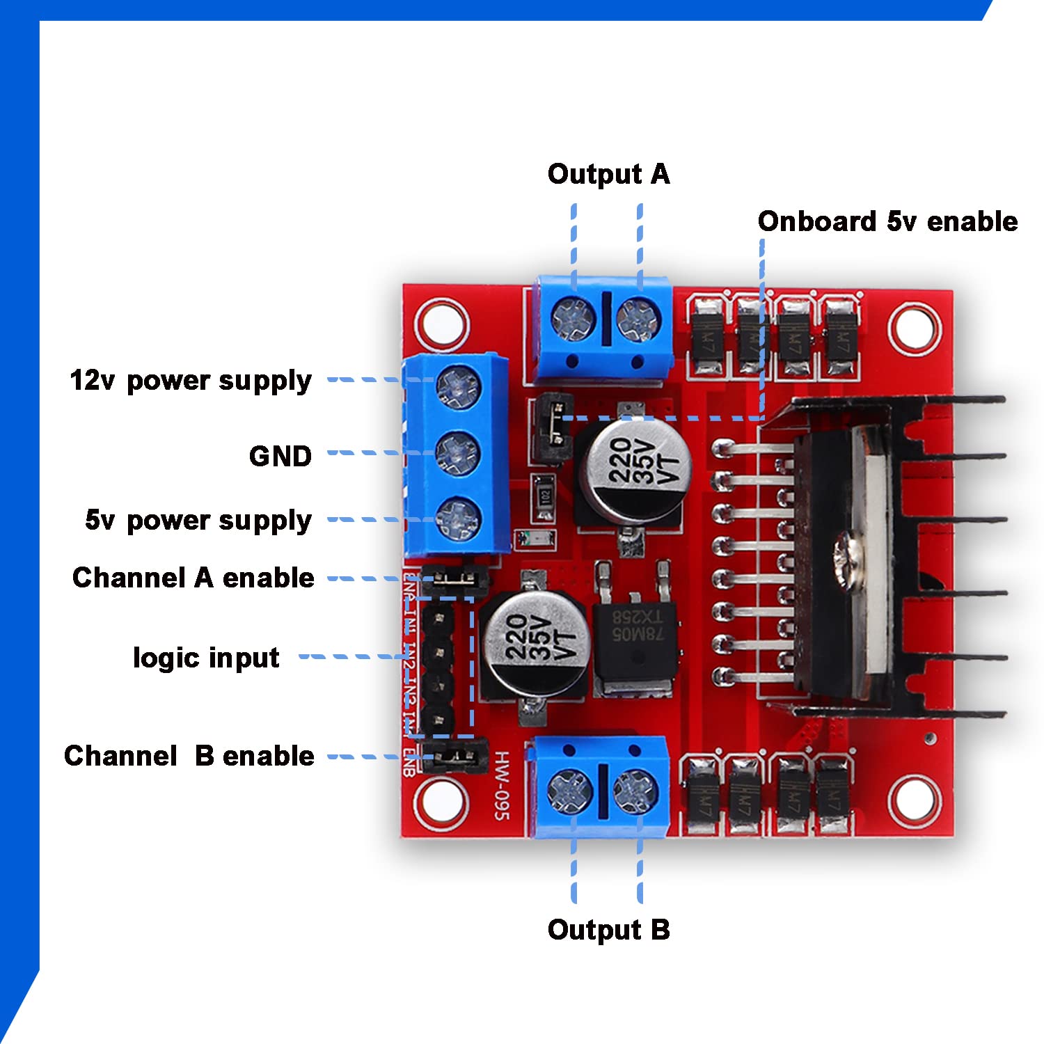 L298N モータードライブコントローラボード DC デュア - Motor Driver L298N のレビューと価格
