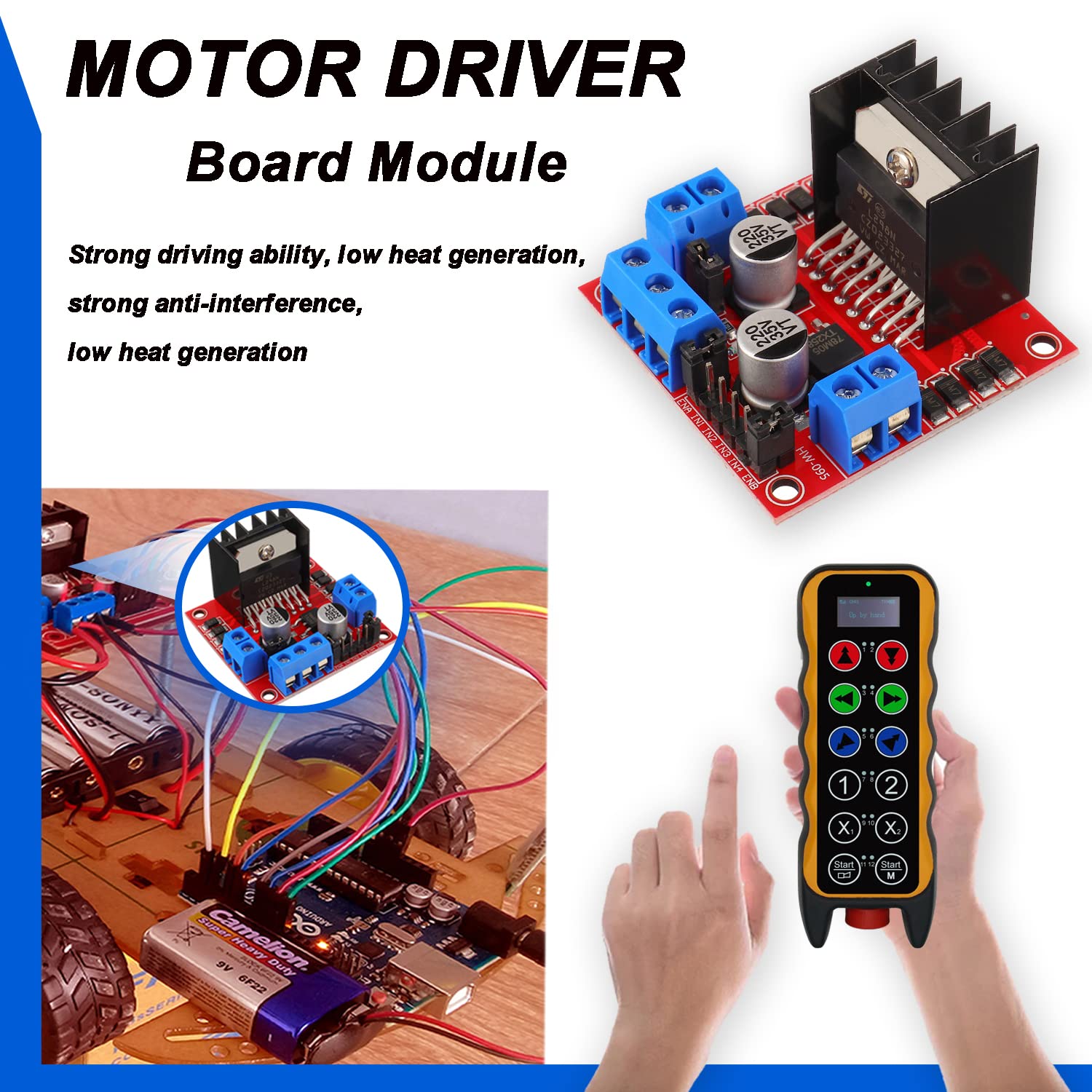 L298N モータードライブコントローラボード DC デュア - Motor Driver L298N のレビューと価格