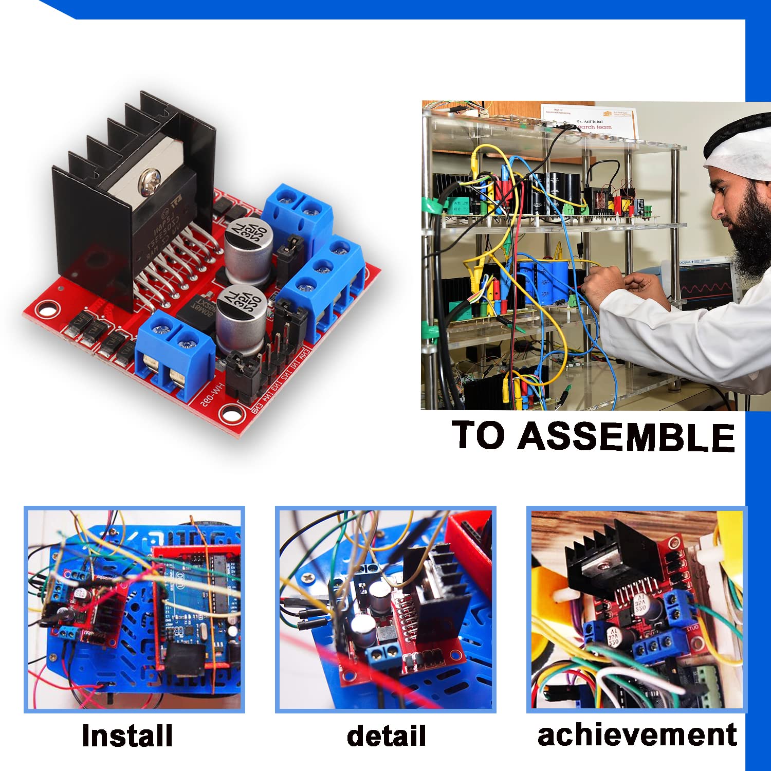L298N モータードライブコントローラボード DC デュア - Motor Driver L298N のレビューと価格