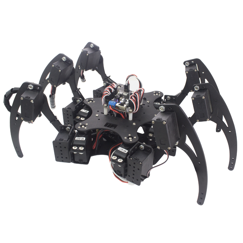 18 DOF アルミヘキサポッドスパイダーブラケット 6 3 - Arduino Robot のレビューと価格