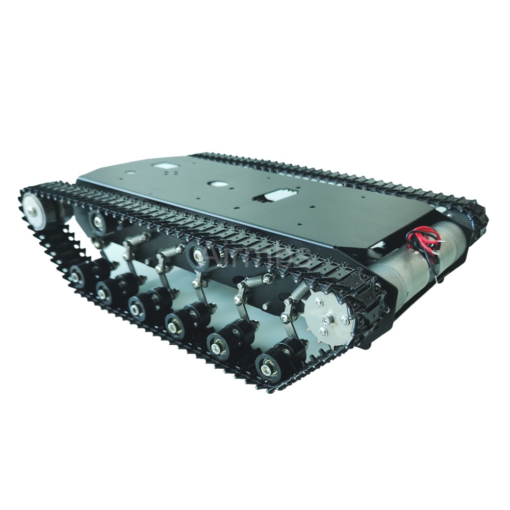 12KG 実際の負荷金属サスペンションクローラータンクシャー - Tracked Robot Chassis のレビューと価格