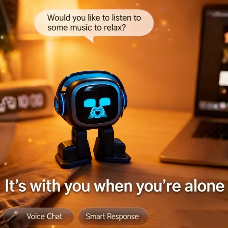 新しいEMO AIロボットインタラクティブデスクトップコンパ - Ros Robot のレビューと価格