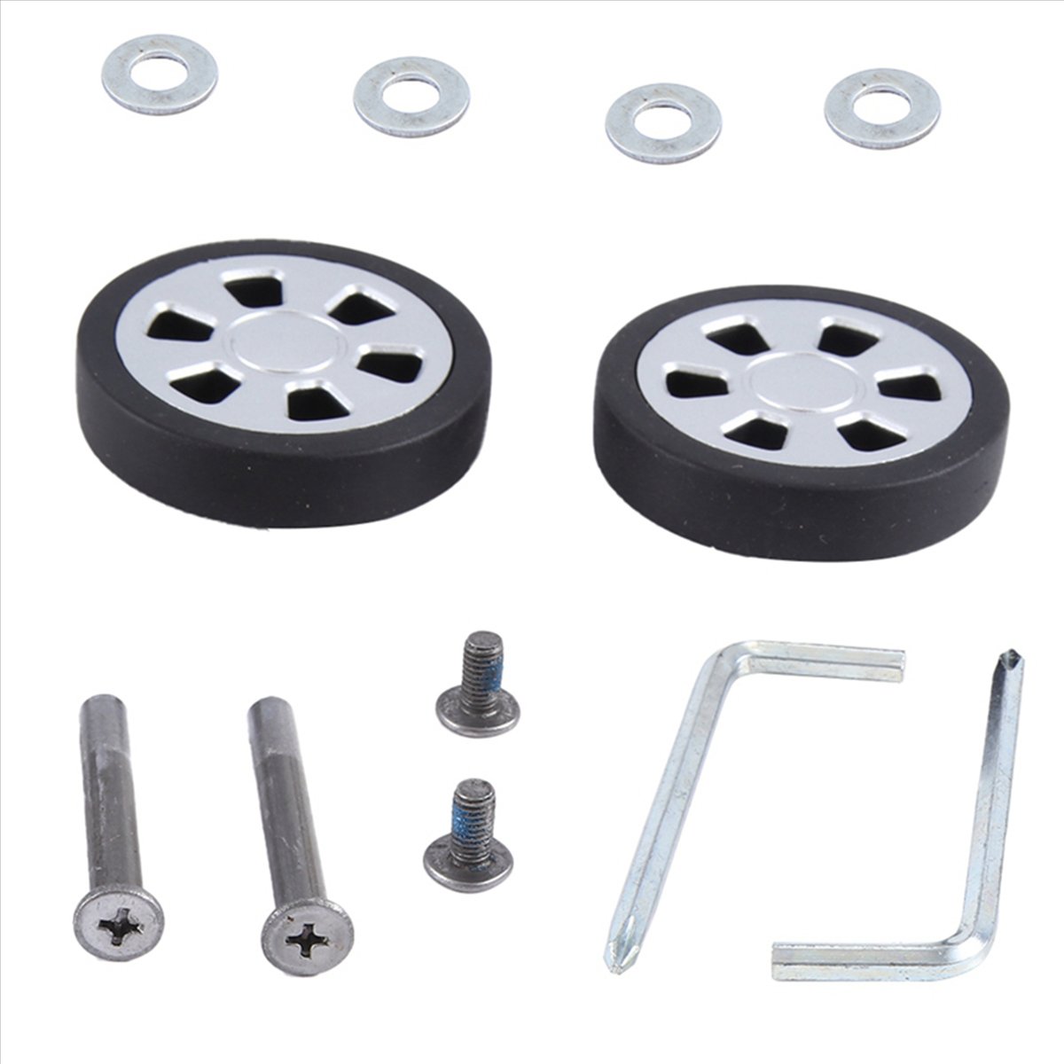 ABQR 55x13mm 2個セット 荷物用ホイール スーツ - Caster Wheel のレビューと価格