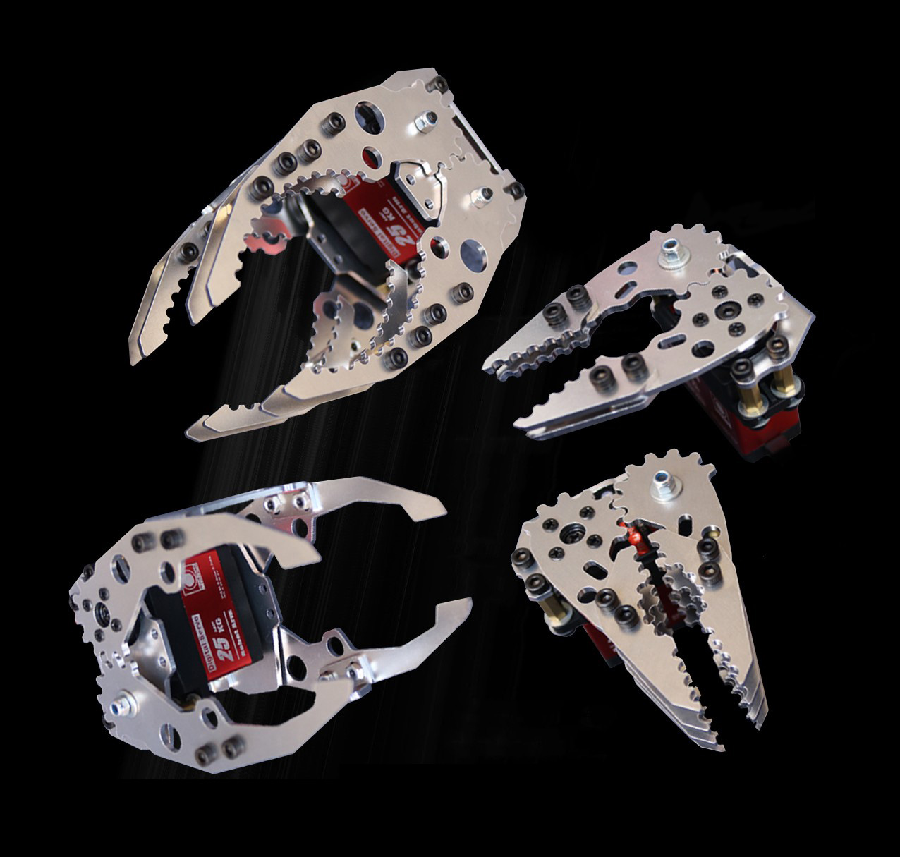 金属製メカニカルグリッパーハンドクロークランプ、MG996r - Robot Gripper Claw のレビューと価格