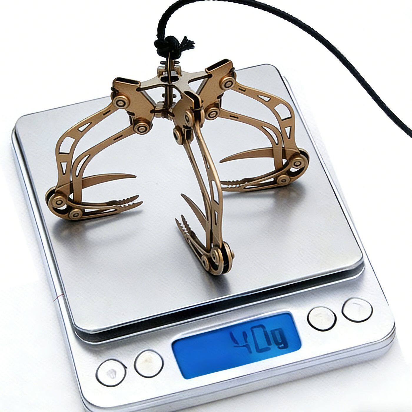 軽量 40 グラムステンレス鋼ドローンレスキュークローフック - Robot Gripper Claw のレビューと価格