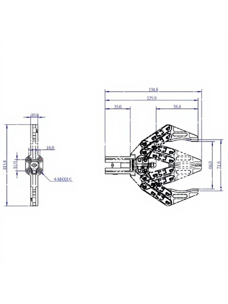 5V/12V DC電源対応の電動ロボット用グリッパー（爪）。 - Robot Gripper Claw のレビューと価格