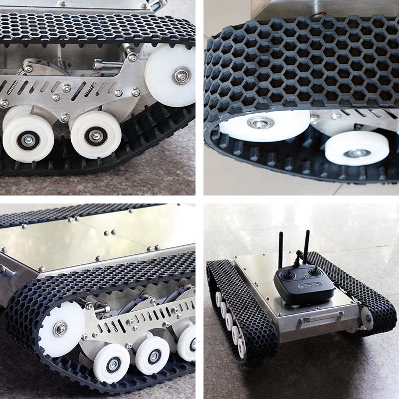 10～20kg積載可能 全地形対応クローラ式ロボットシャーシ - Tracked Robot Chassis のレビューと価格