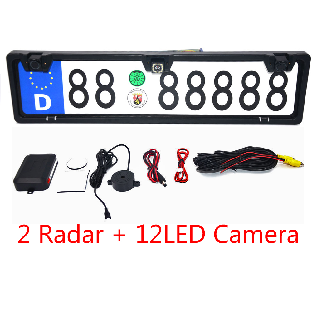 EU欧州仕様の自動車用ナンバープレートフレーム。170度の広 - Infrared Obstacle Sensor のレビューと価格