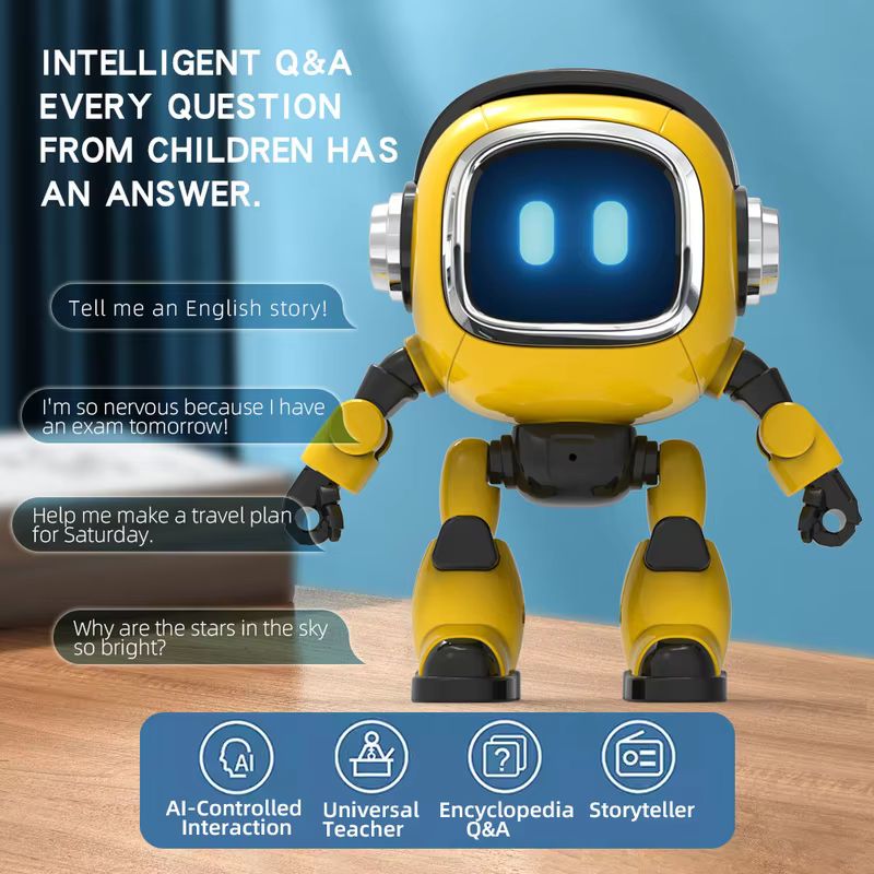 AI搭載の知能ロボットおもちゃ。多言語対応の音声チャット機能 - Ros Robot のレビューと価格