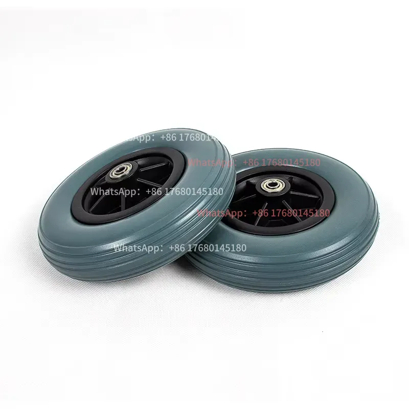 8x2インチPUフォーム製ソリッド車椅子キャスター、電動リハ - Caster Wheel のレビューと価格