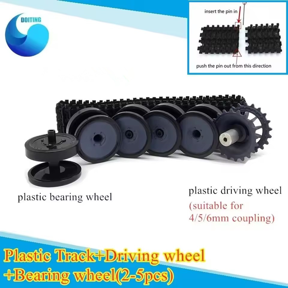 プラスチックホイール + プラスチックトラックセットアクセサ - Tracked Robot Chassis のレビューと価格