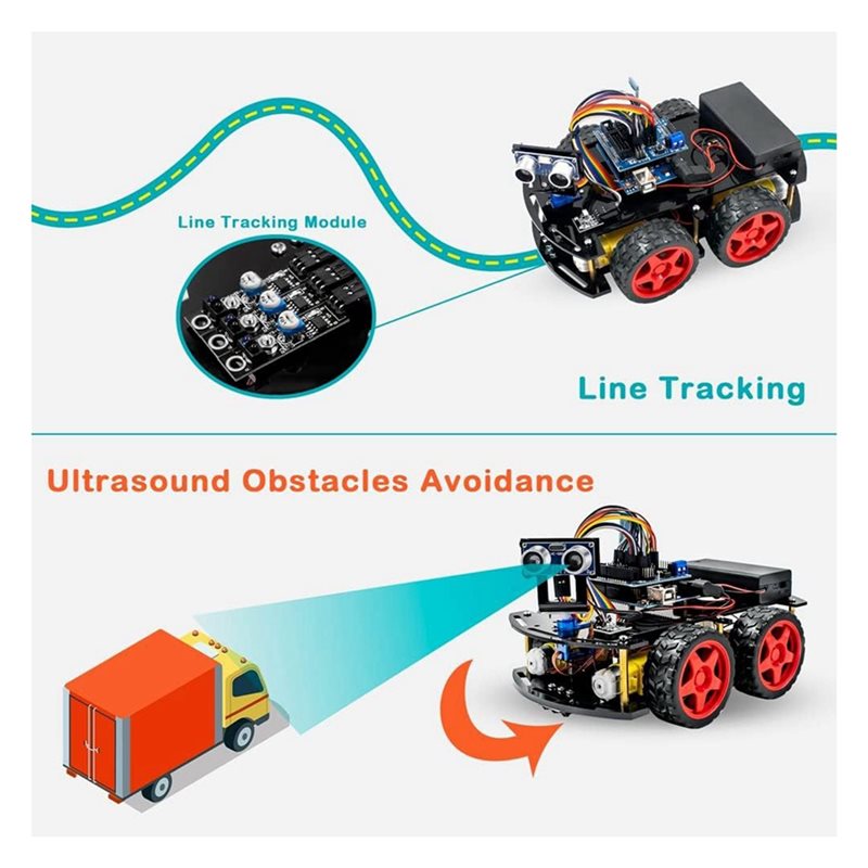 WOWFU-4WDスマートロボットカーキット Arduino - Arduino Robot のレビューと価格