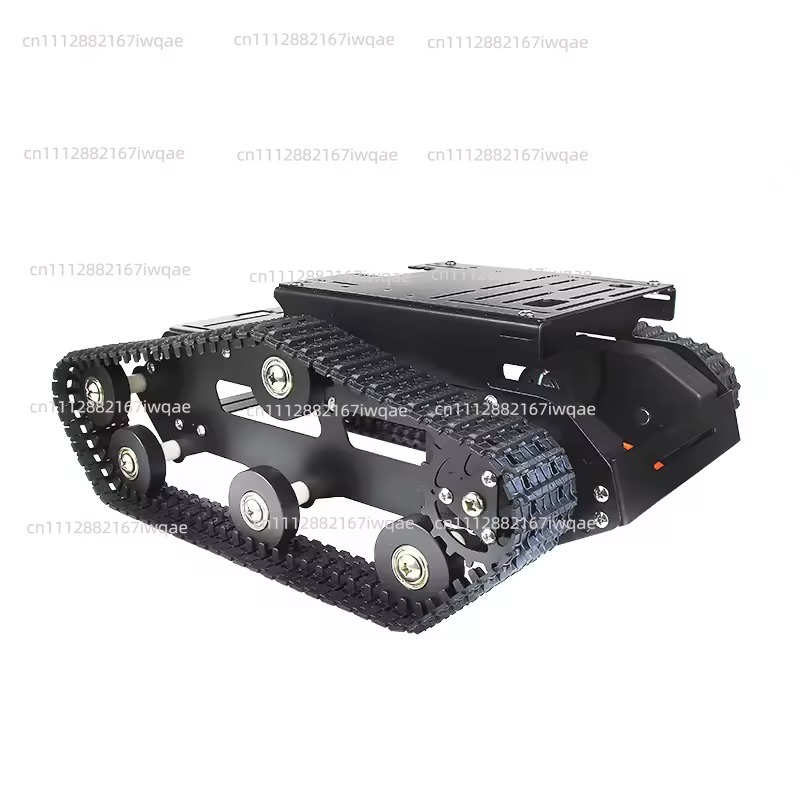 スマートロボットタンクシャーシDIYキット、DCモーター、金 - Tracked Robot Chassis のレビューと価格