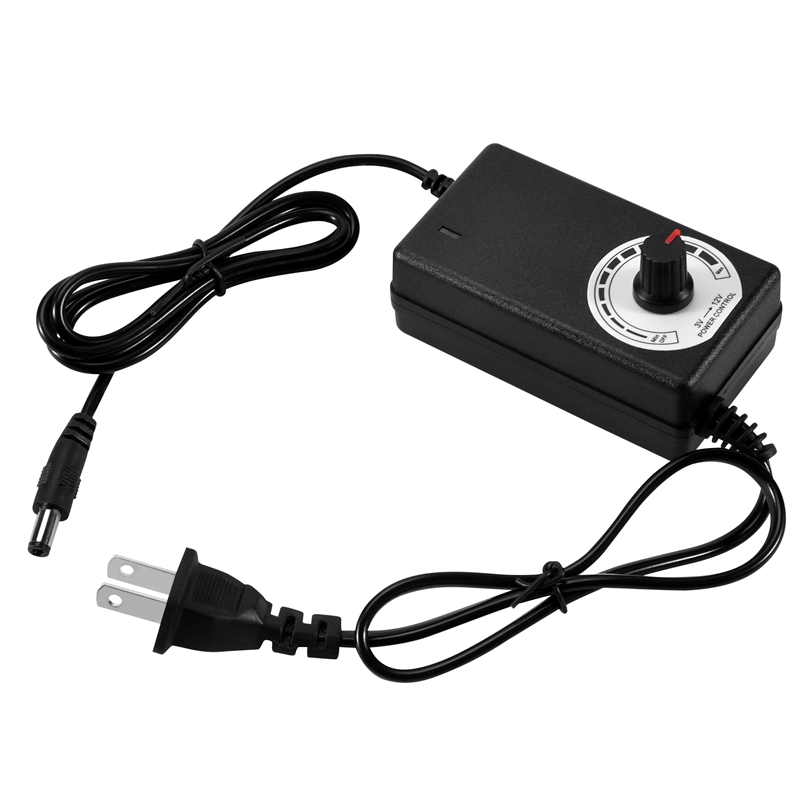 AC-DCアダプター 12V 2A 調整可能な電源モーター速 - Dc Motor 12V のレビューと価格
