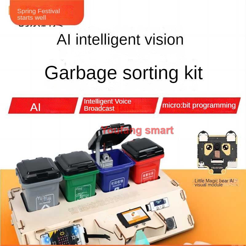 AI廃棄物分類ロボットキット、マイクロ用オーディオブロードキ - Microbit Robot のレビューと価格